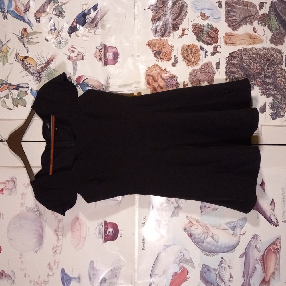 Aqua Little Black Dress Scalloped Neckline Women's Small NWT